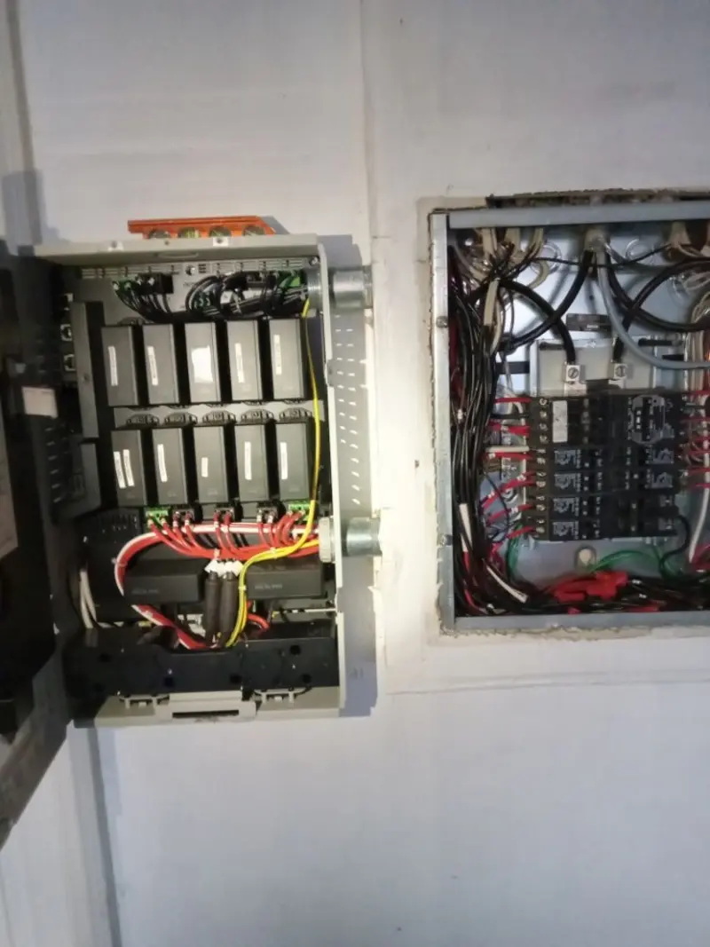 Electrical panel upgrade completed for Security Camera Wiring in San Antonio